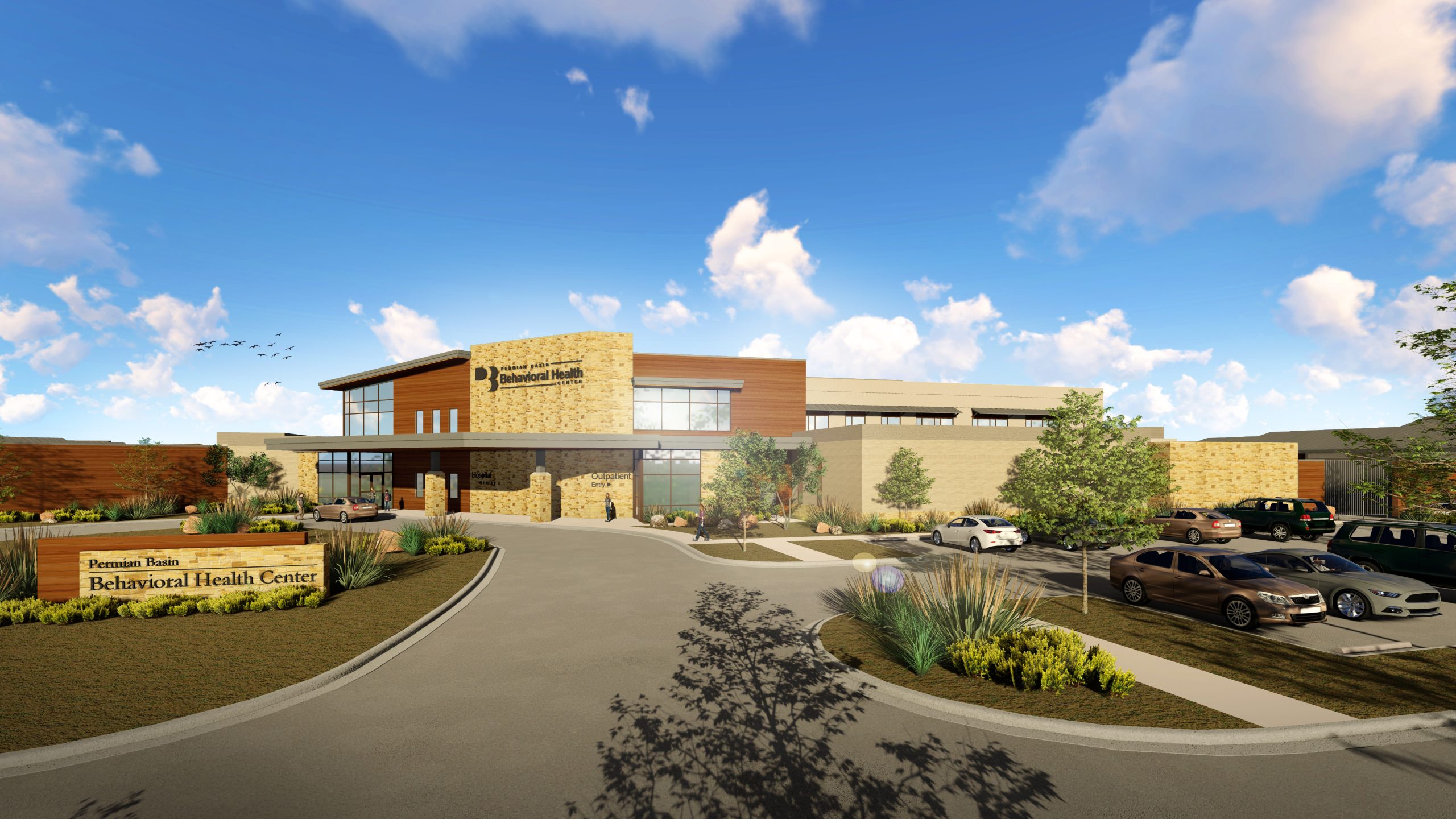 Permian Basin Behavioral Health Center rendering