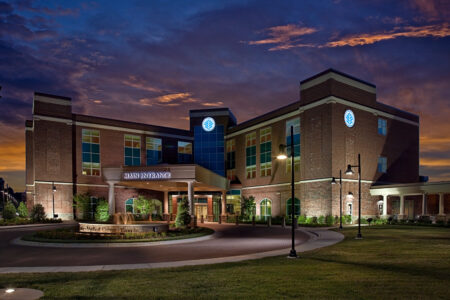 Exterior image of hospital/medical office building
