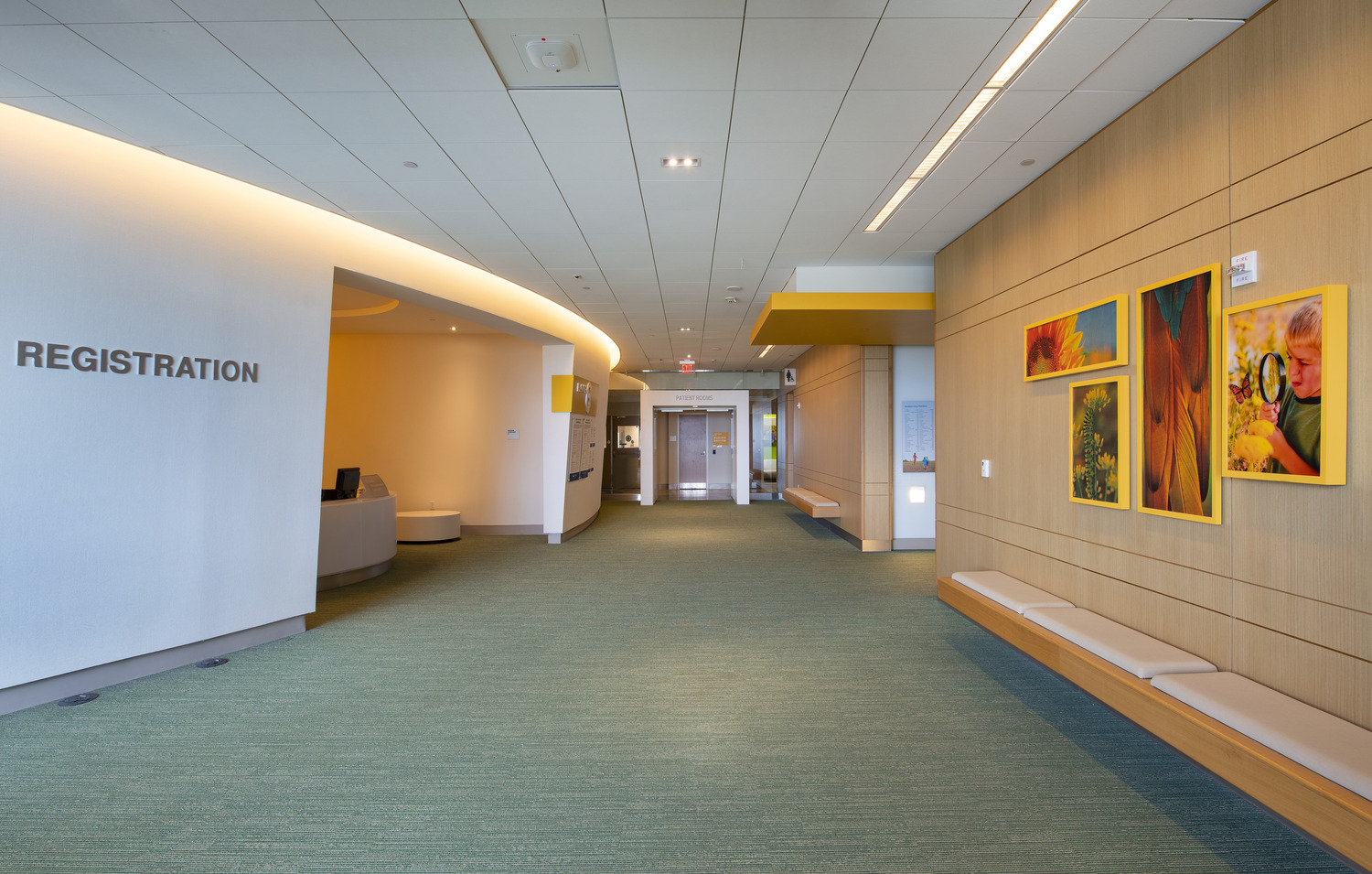 Registration at a children's hospital
