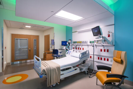 patient room at a children's hopsital