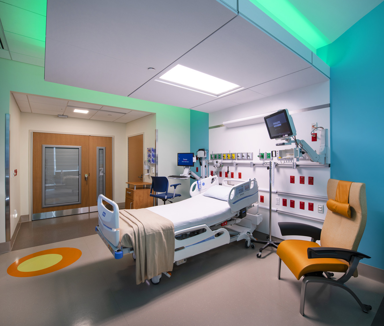patient room at a children's hopsital