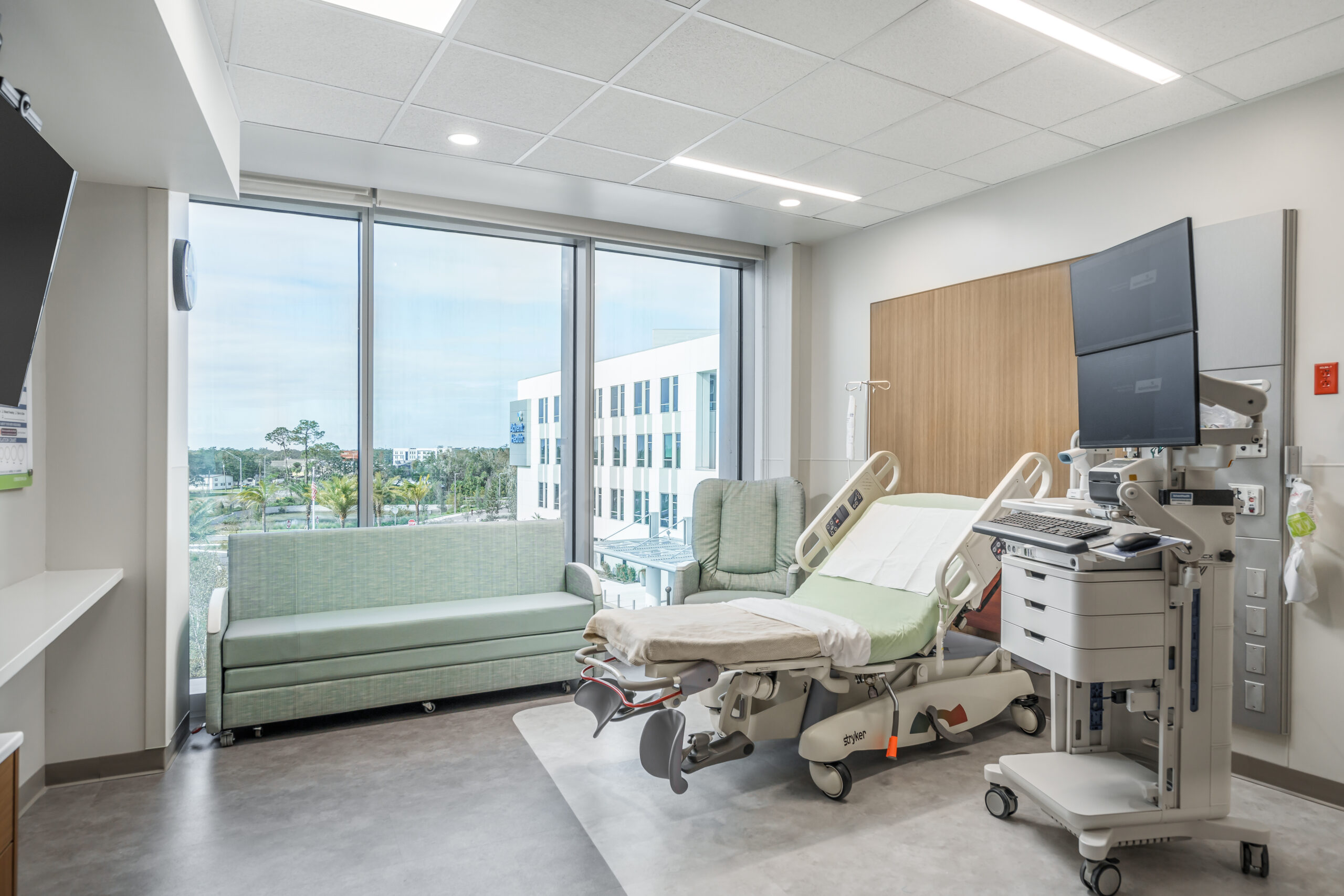 An image of a patient room