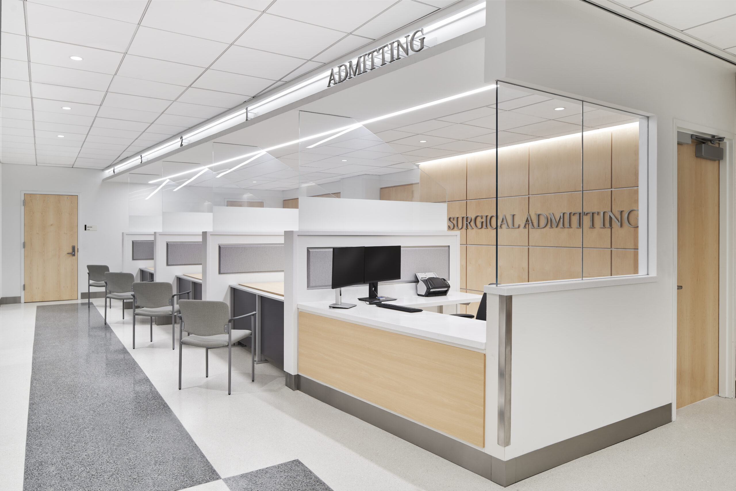 Image of admissions desks