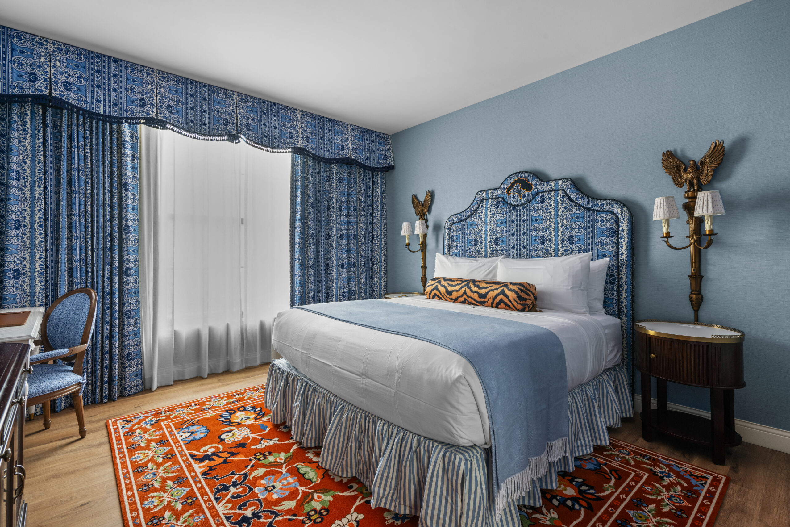 Photo of a guest hotel room