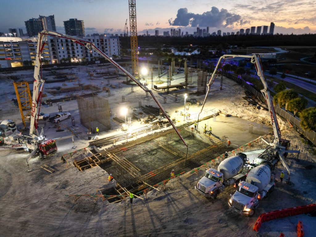 UHealth SoLe Mia concrete pour