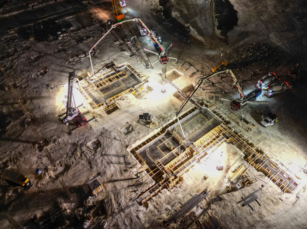UHealth SoLe Mia concrete pour
