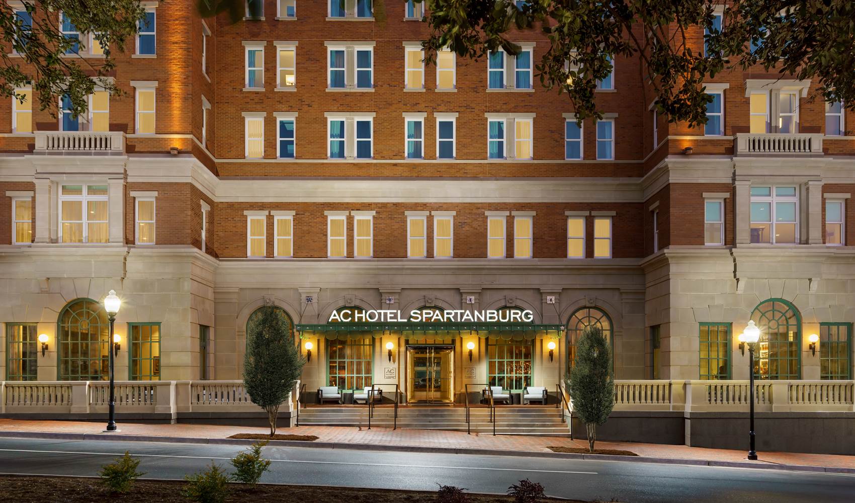 Entrance to A C Hotel Spartanburg