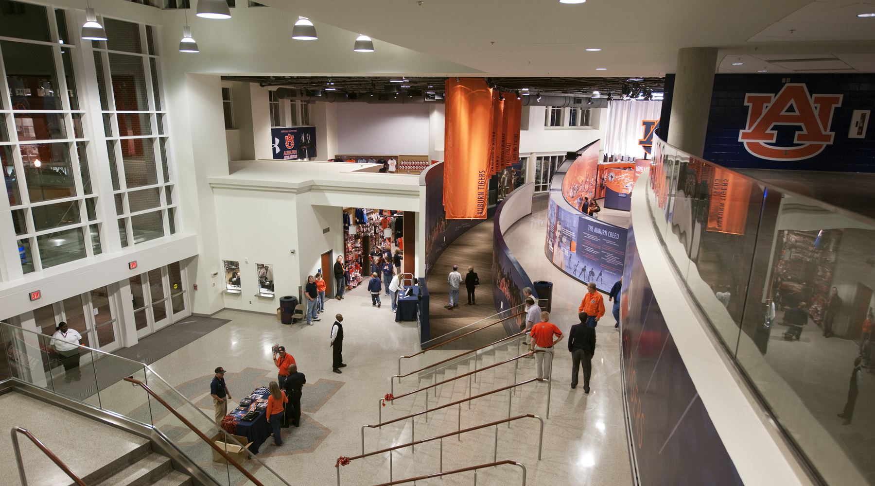 Interior view of Auburn Arena