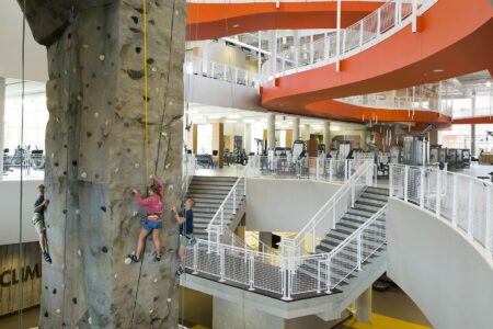 Climbing Wall at the Auburn University Recreation and Wellness Center