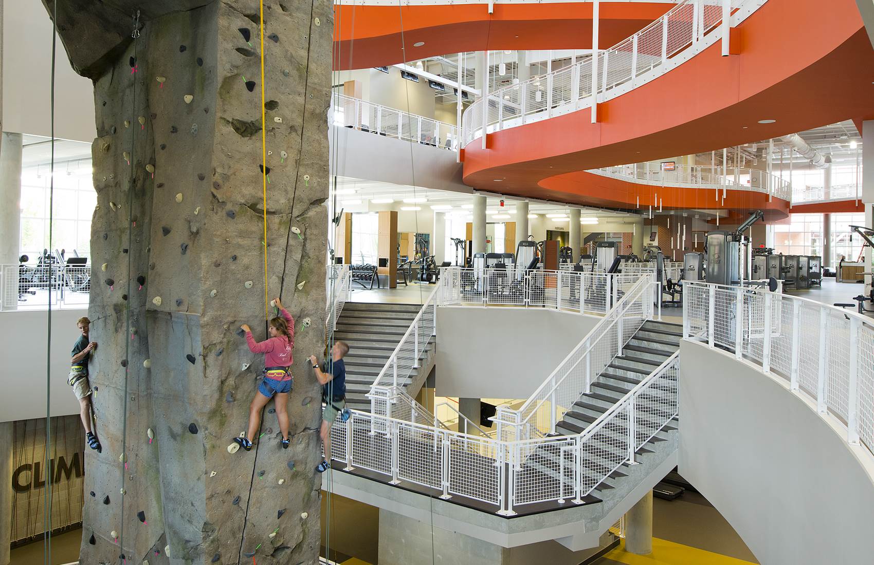 Climbing Wall at the Auburn University Recreation and Wellness Center