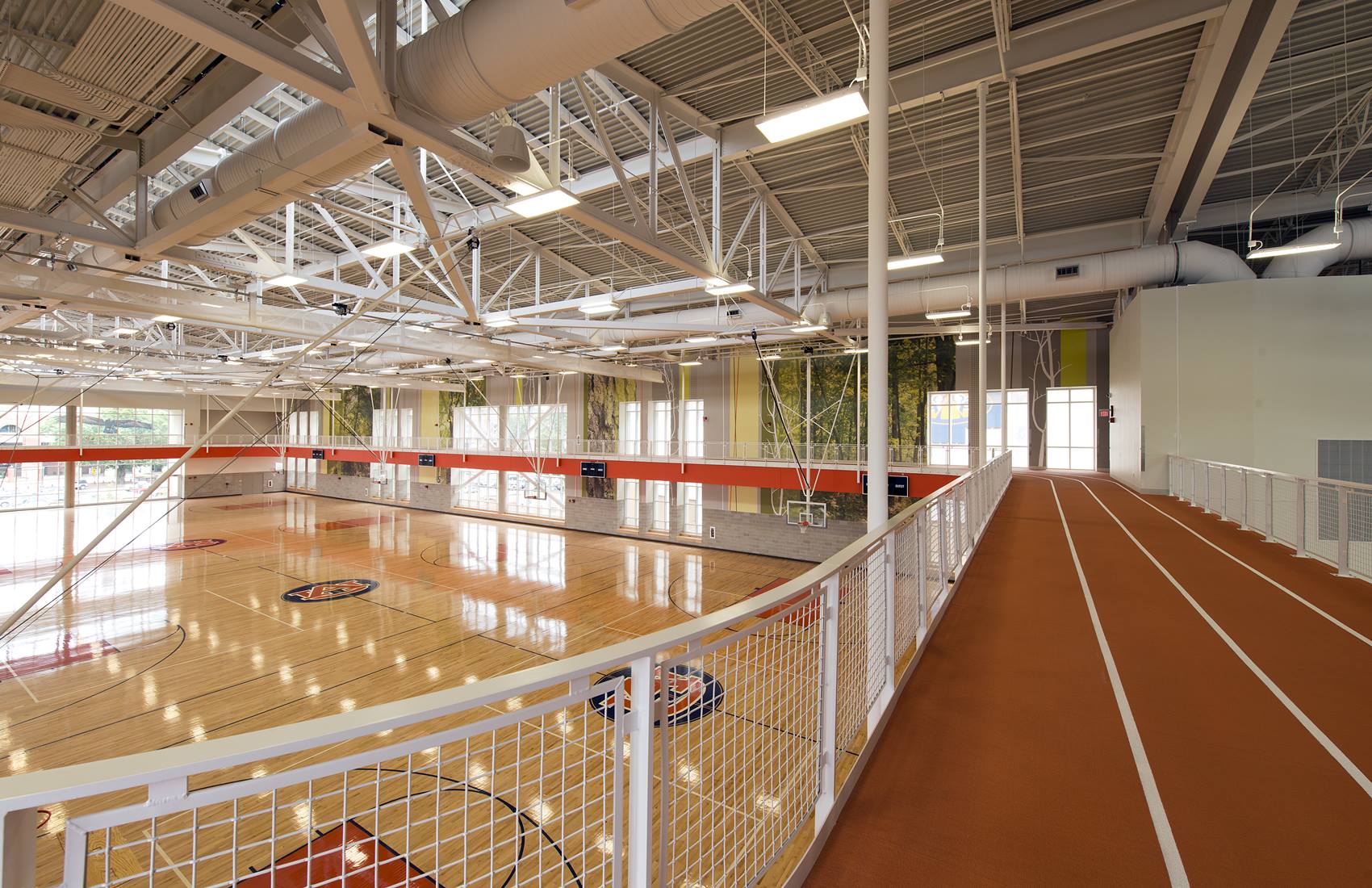 Indoor track at the Auburn University Recreation and Wellness Center