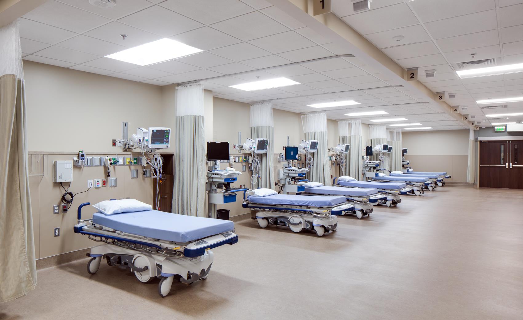 Post-anesthesia recovery room at Baptist Memorial Hospital in Oxford