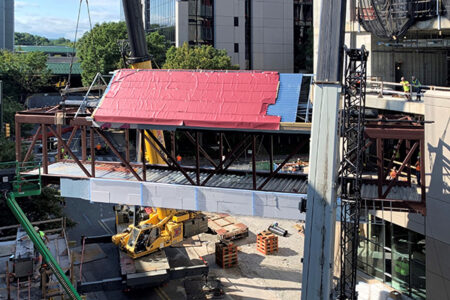 pedestrian bridge construction