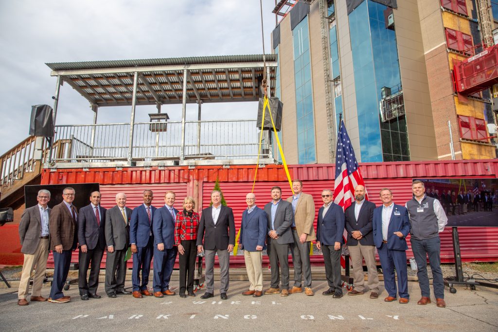 Carilion Roanoke Memorial Hospital Crystal Spring Tower Topping Out