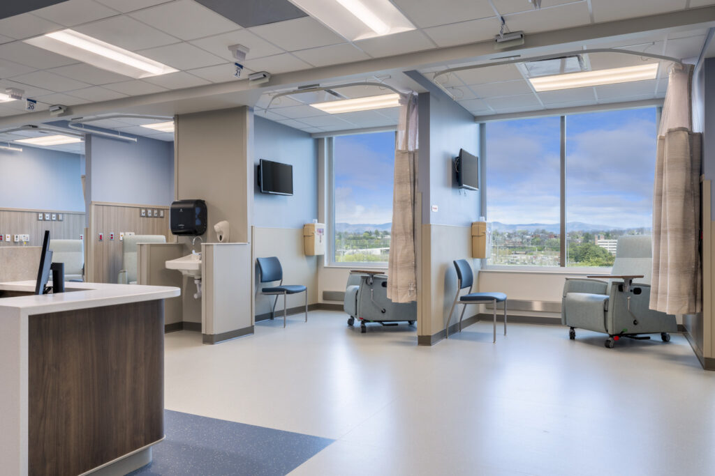 Carilion Roanoke Memorial Hospital Crystal Spring Tower cath lab pre and post op
