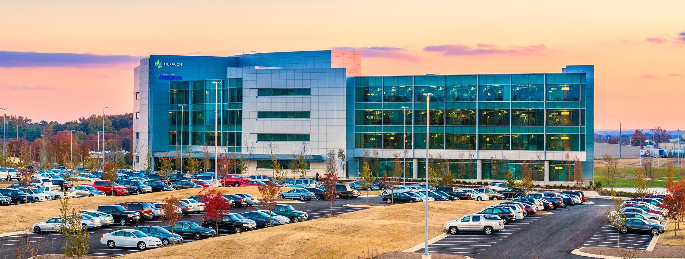 Intergraph headquarters at sunset