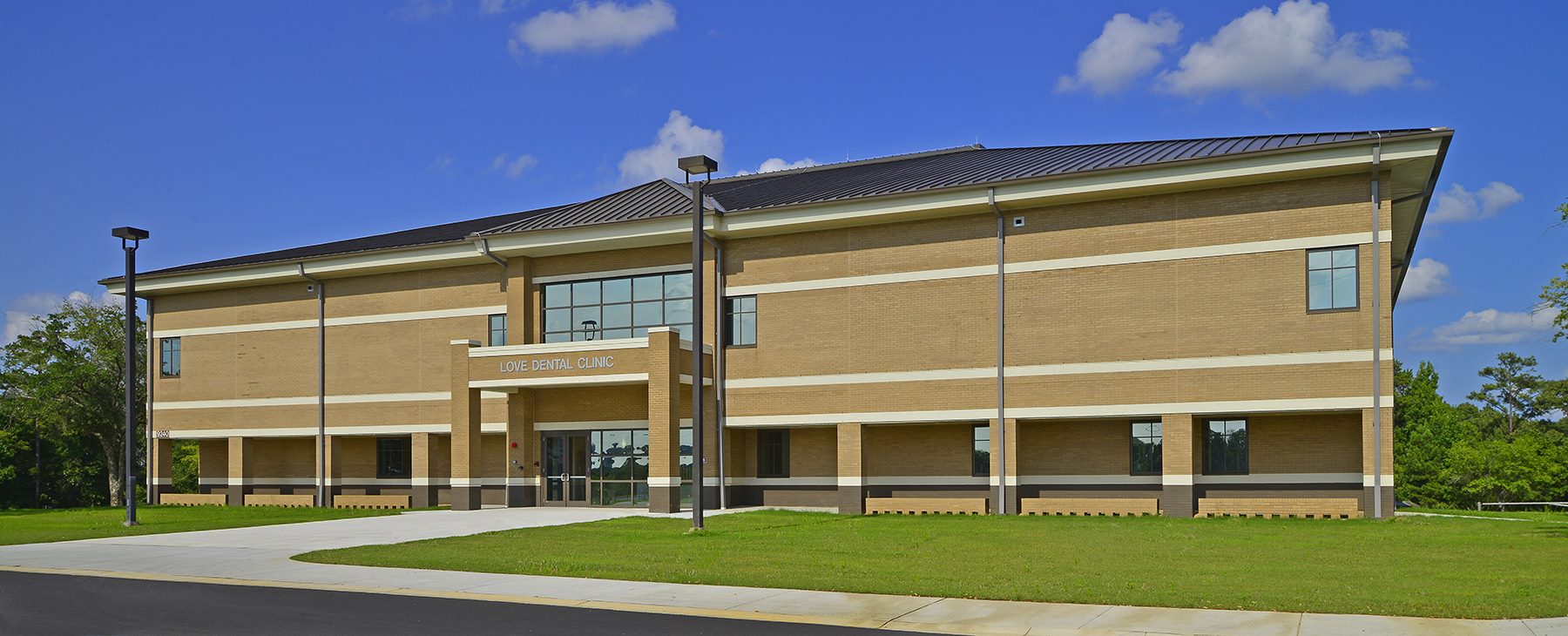 Exterior view of Love Dental Clinic at Fort Benning