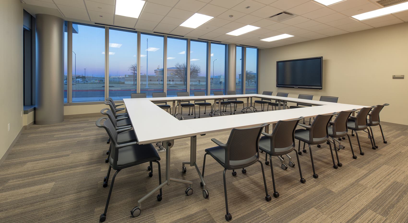 Classroom inside the National Intrepid Center of Excellence facility in Fort Hood