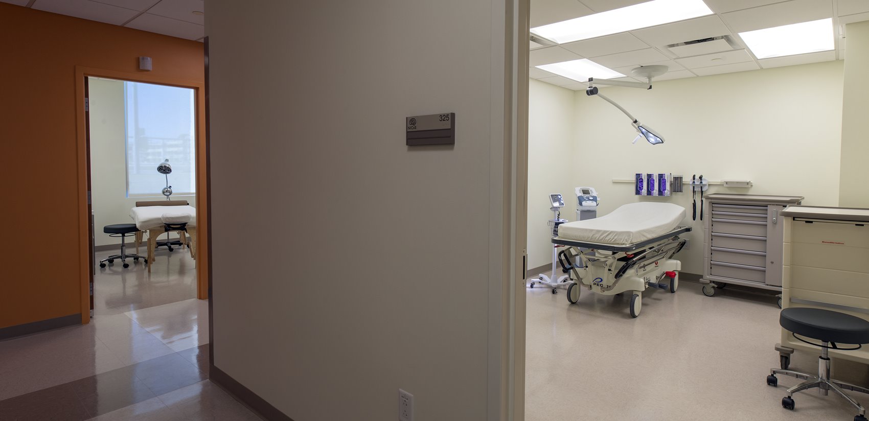 Exam rooms inside the National Intrepid Center of Excellence facility in Fort Hood