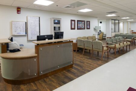 Lab waiting area at Fort Rucker