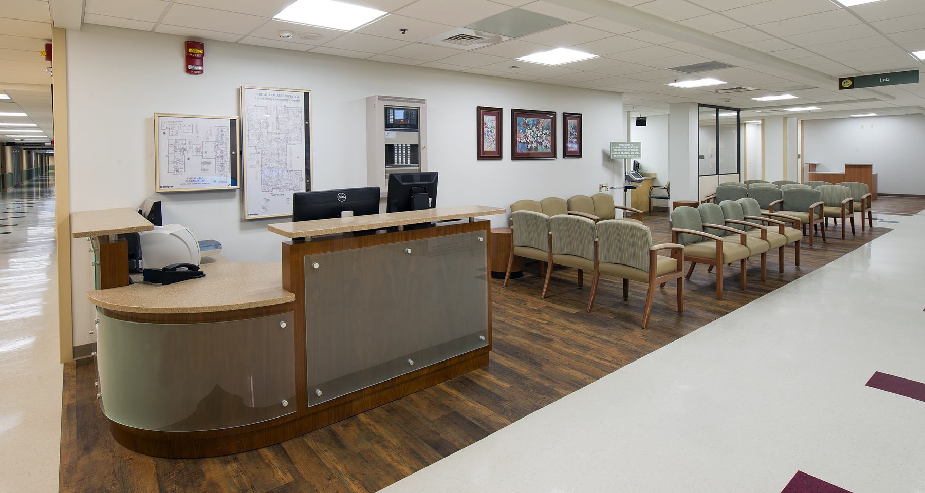 Lab waiting area at Fort Rucker