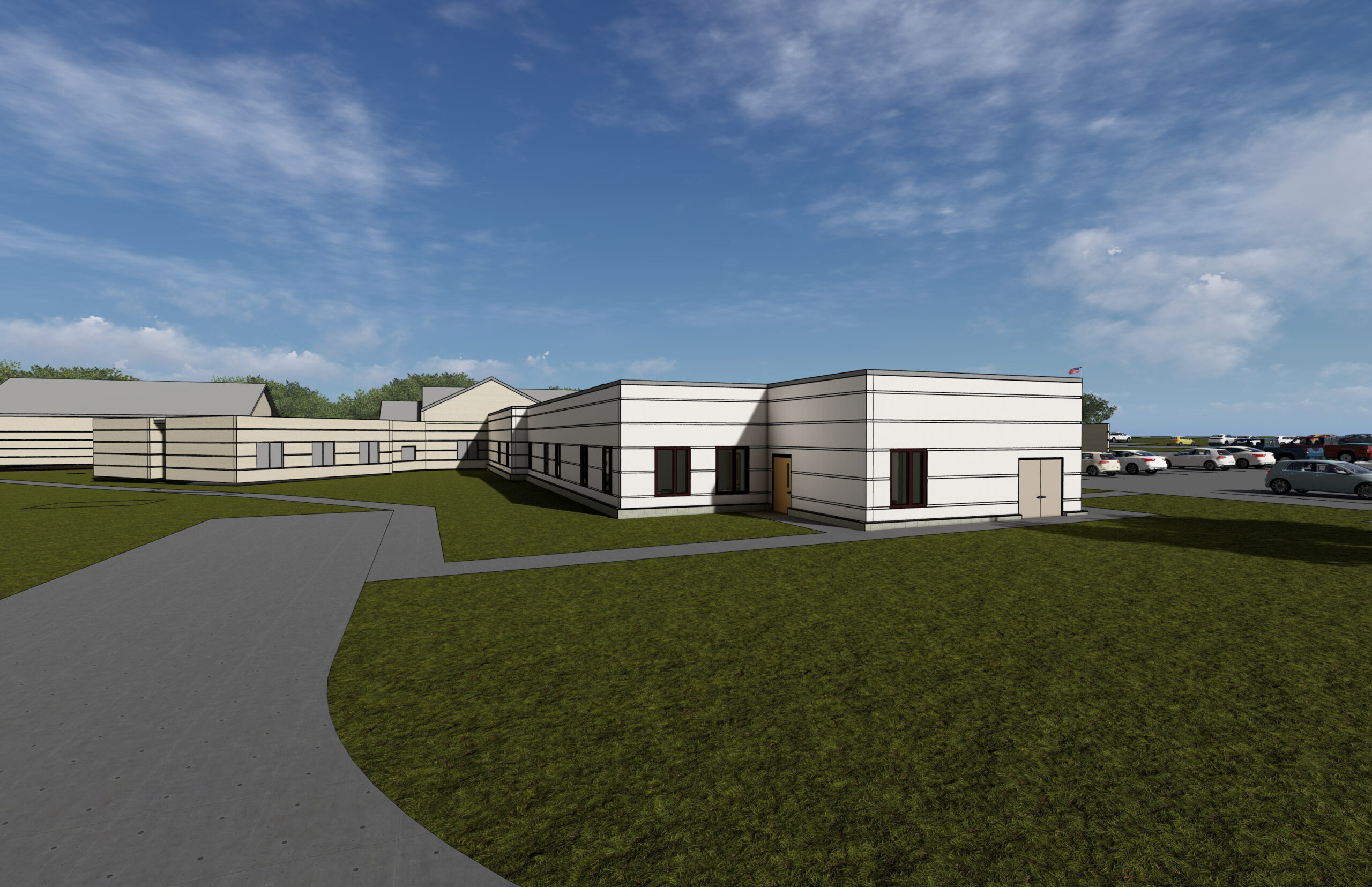 Glen Oaks Behavioral Health Hospital Expansion rendering