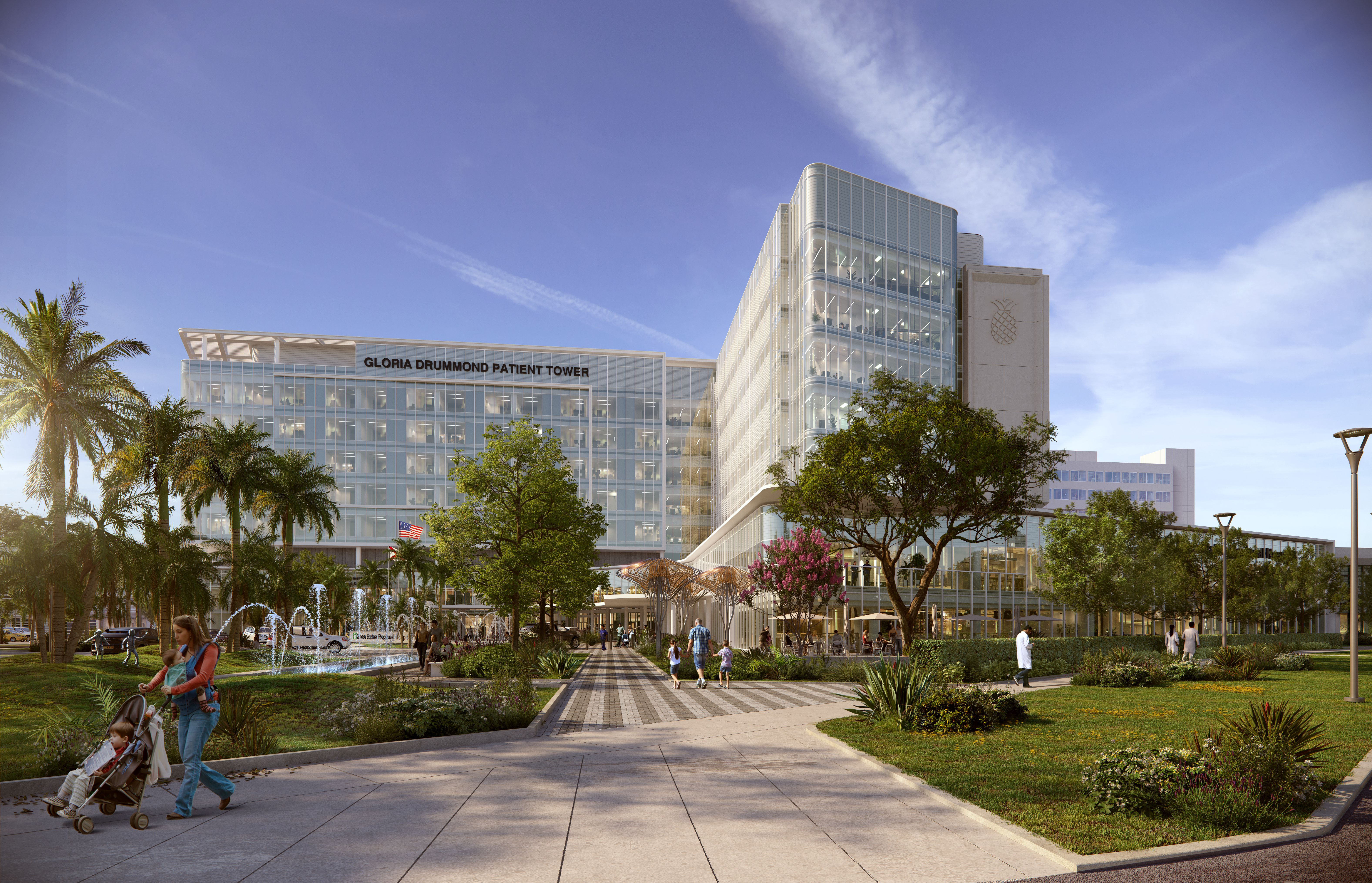 Gloria Drummond Patient Tower at Boca Raton Regional Hospital Rendering