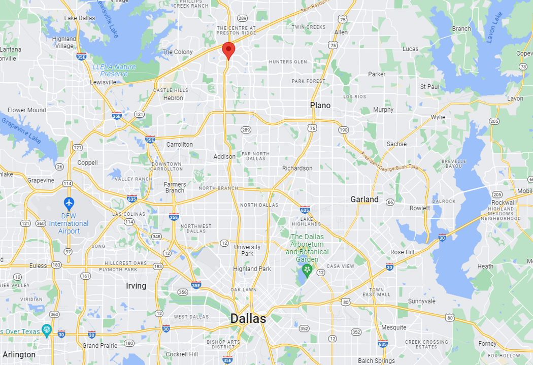 Dallas Office map location