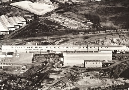 a steel mill