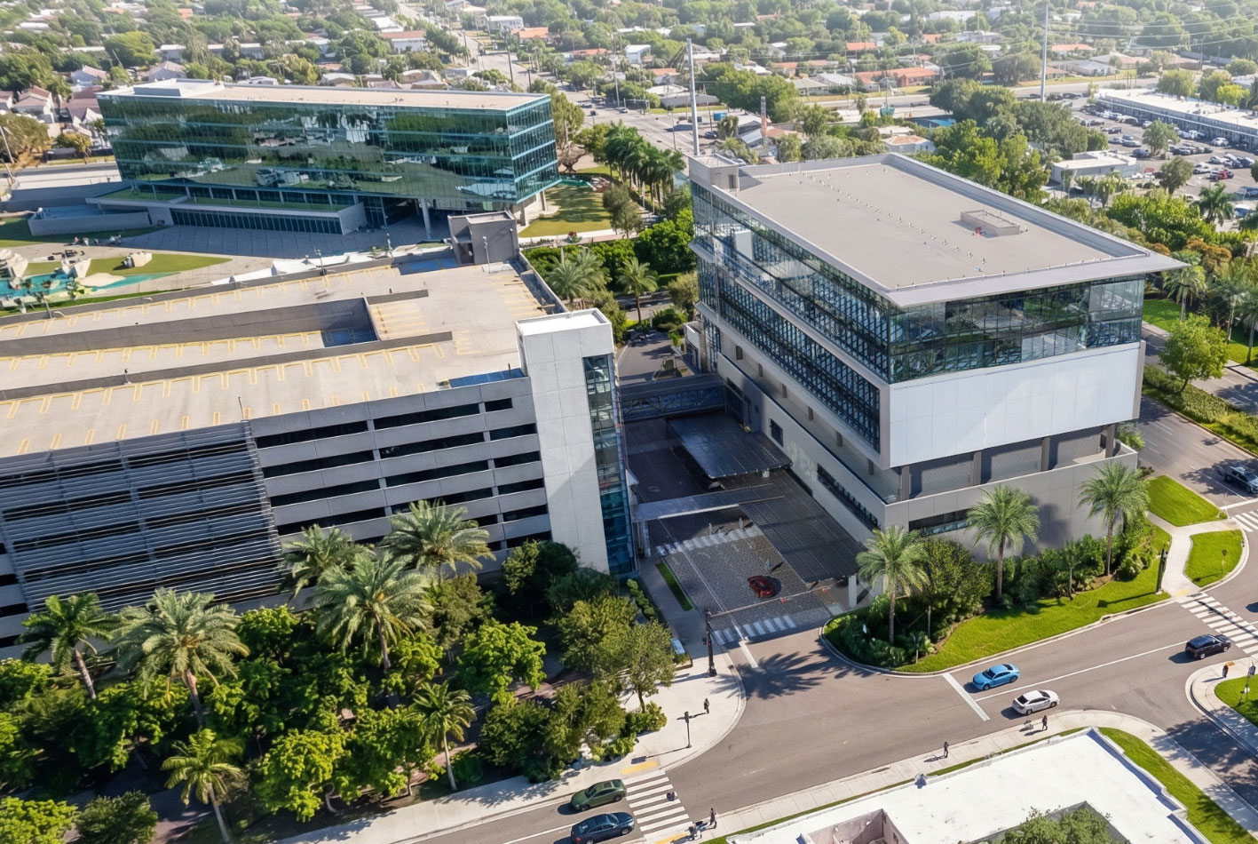 Helen and Jacob Shaham Academic Medical Center aerial rendering