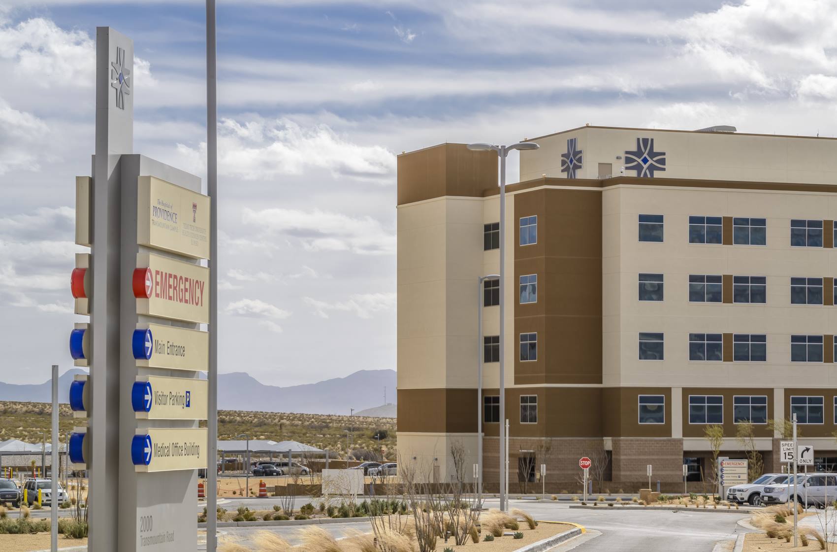 Hospitals of Providence Transmountain main entrance