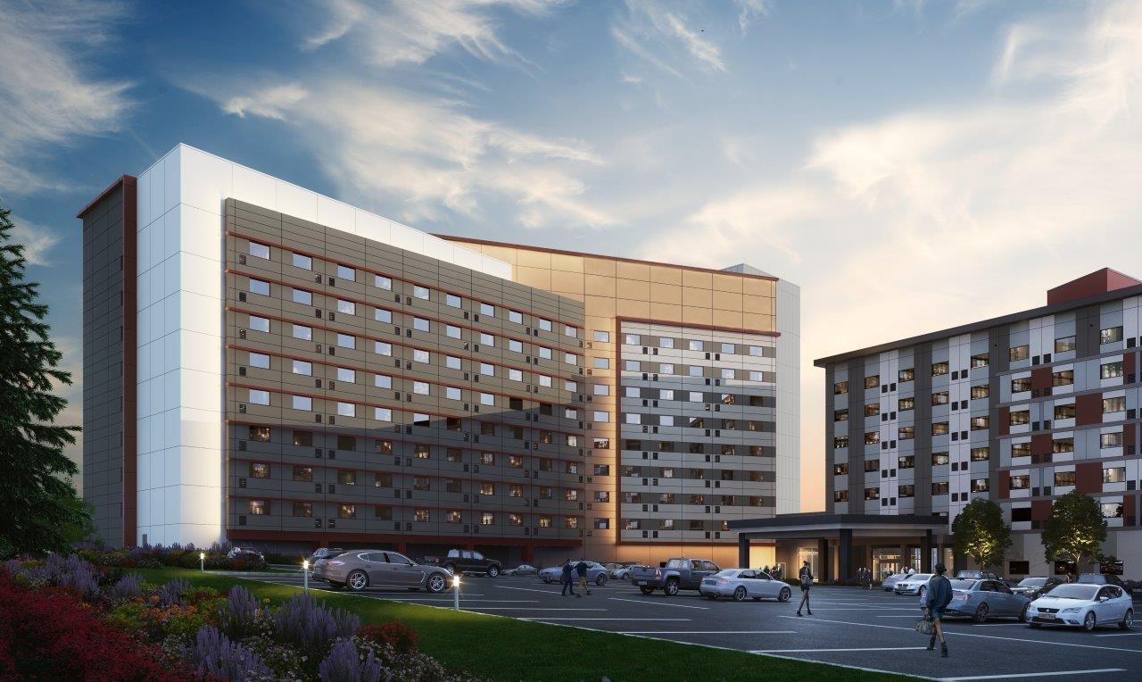 Hotel exterior rendering