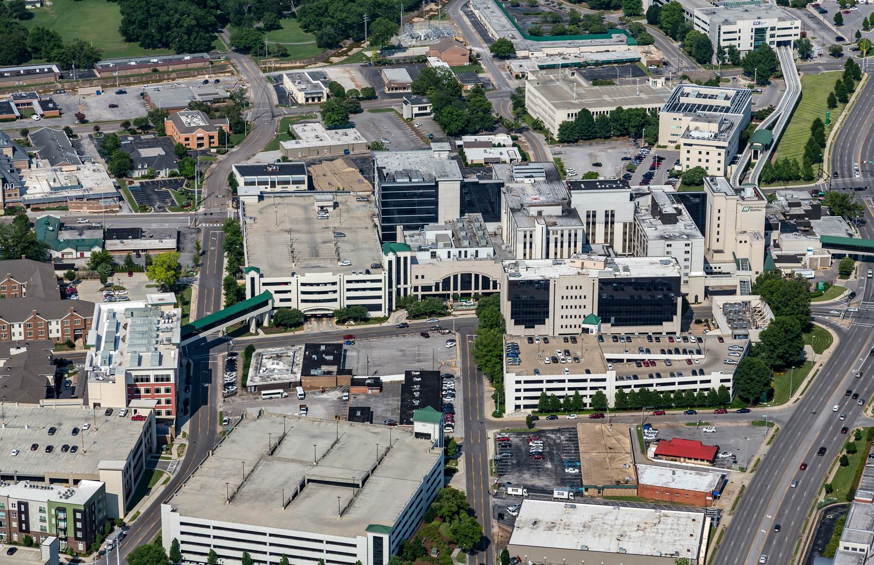 Aerial view of Huntsville Hospital