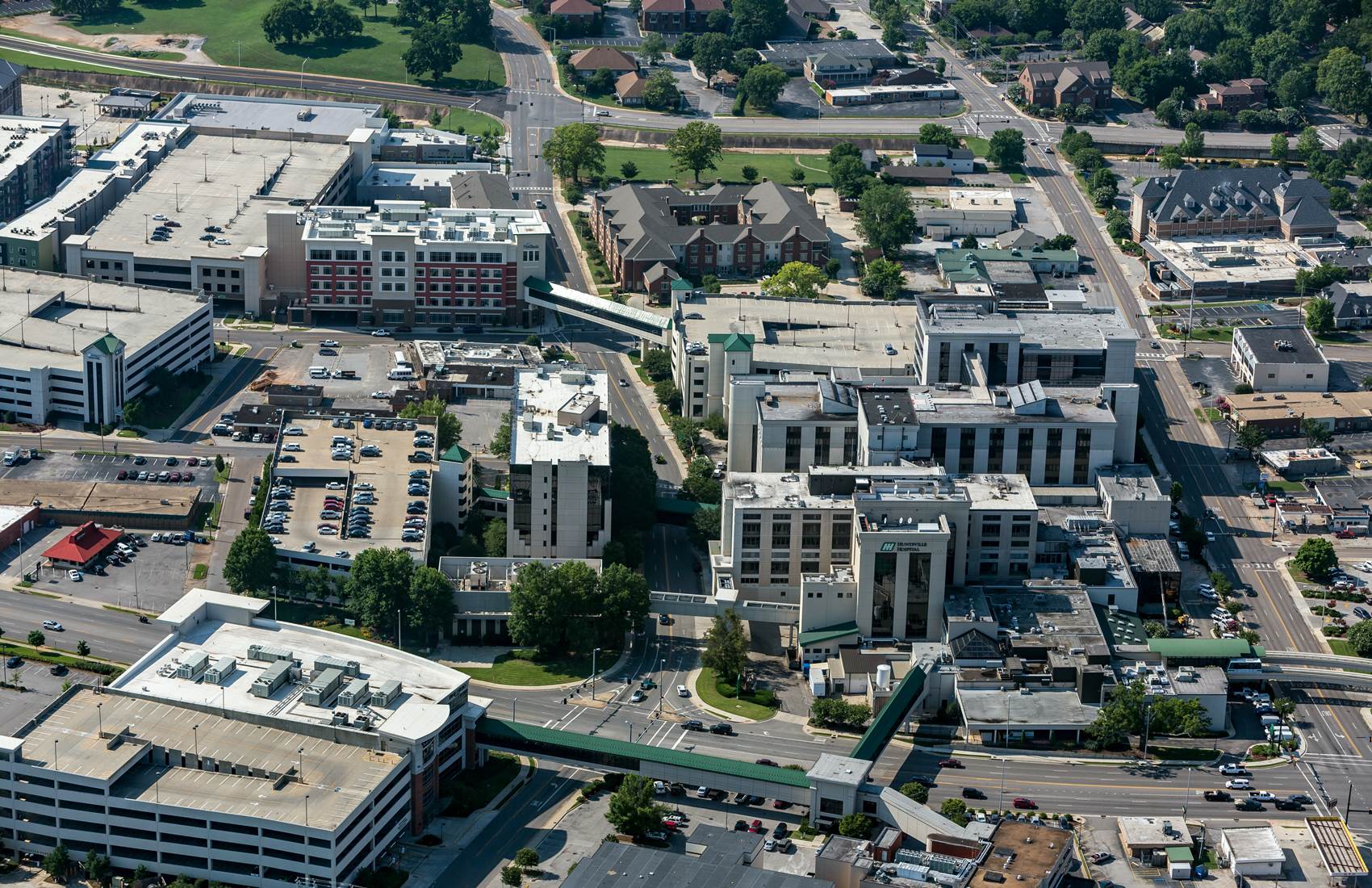 Aerial view of Huntsville Hospital