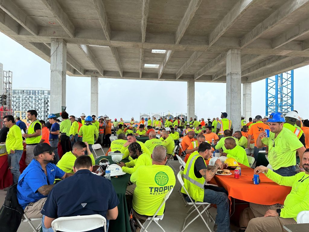 UHealth at Doral topping out celebration