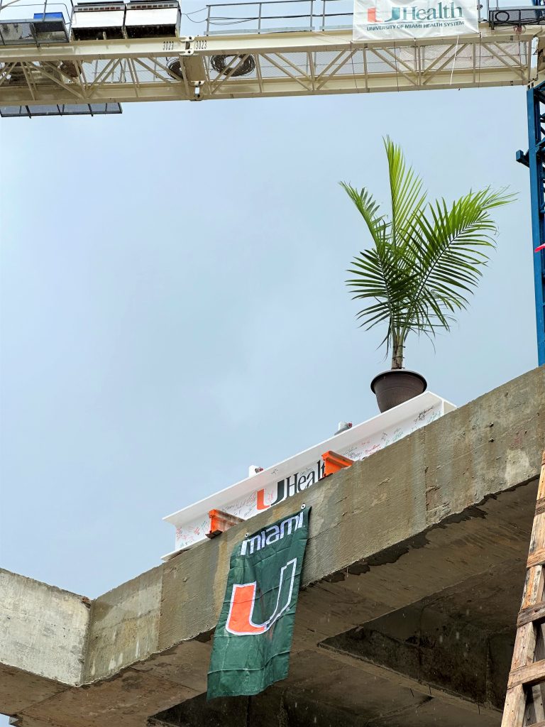 UHealth at Doral topping out