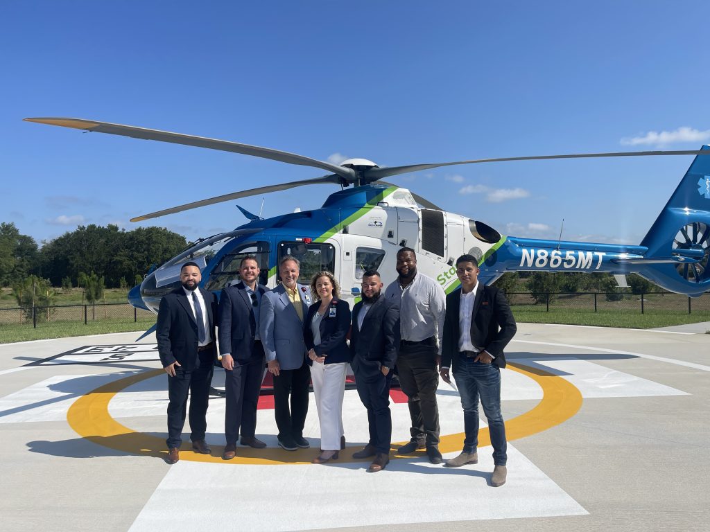 AdventHealth Winter Haven Emergency Department ribbon cutting helipad