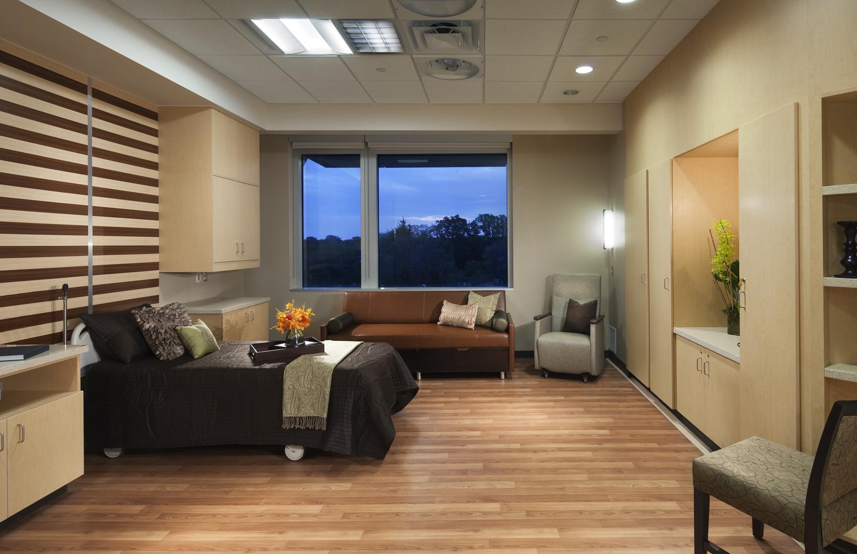 Patient room at Integris Health Edmond