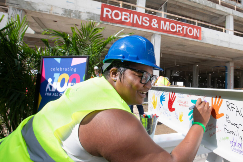 Johns Hopkins All Children's Hospital topping out