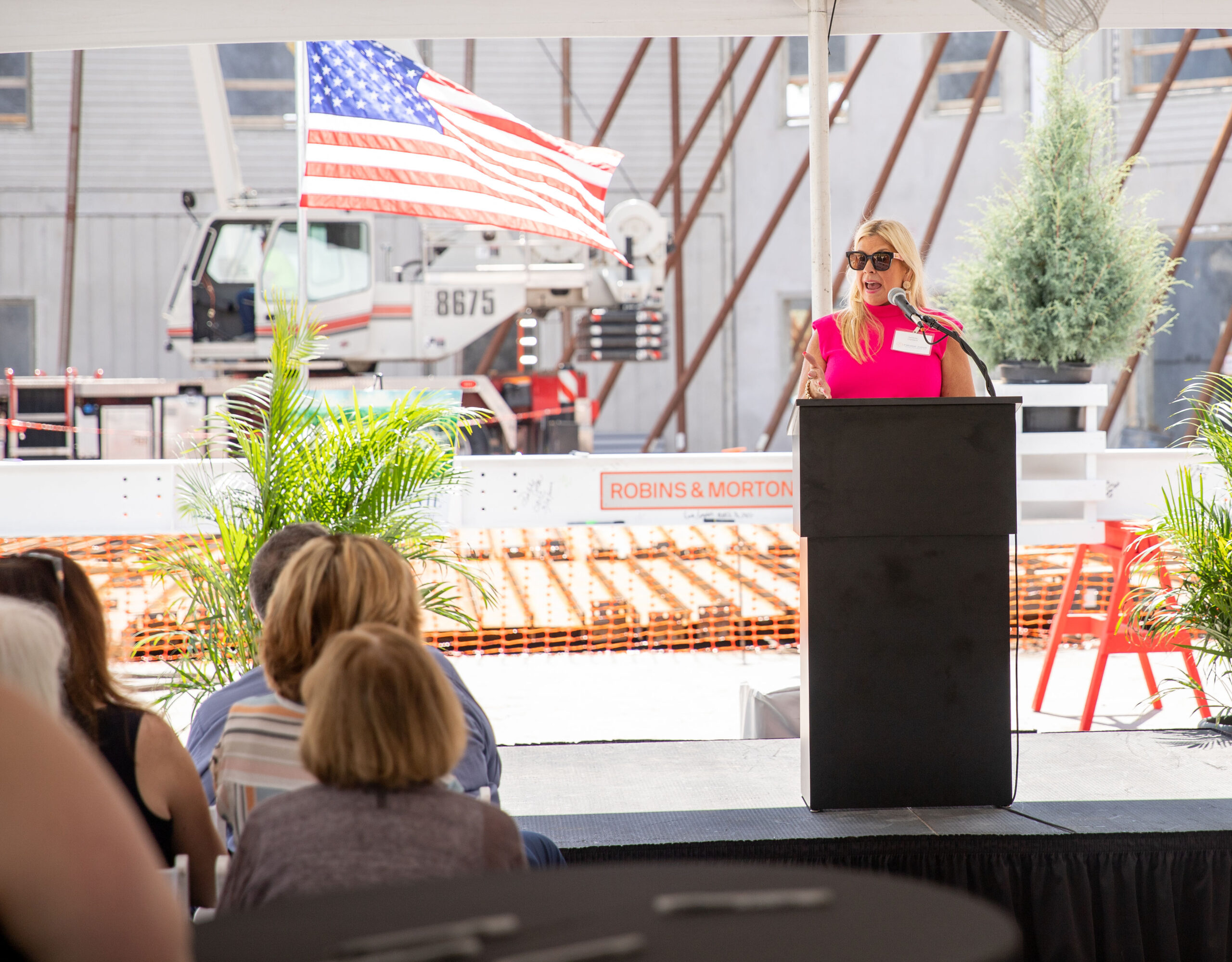 a person giving a speech