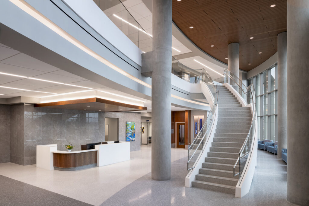 Carilion Roanoke Memorial Hospital Crystal Spring Tower main lobby
