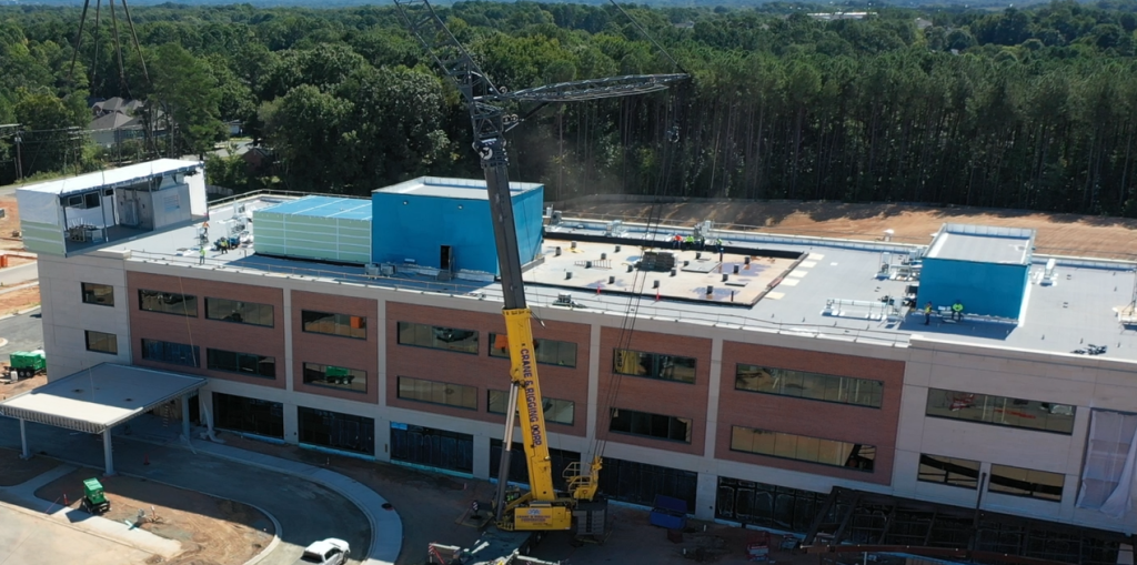 Visual Reference: Modular Mechanical Penthouse Allows For Maximum Patient Care Space At