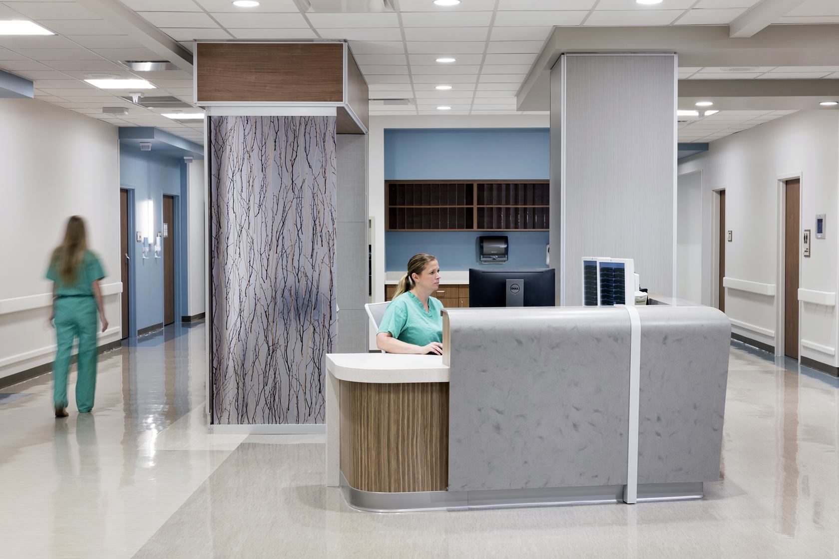 Nurse station at North Central Baptist Orthopedic Hospital