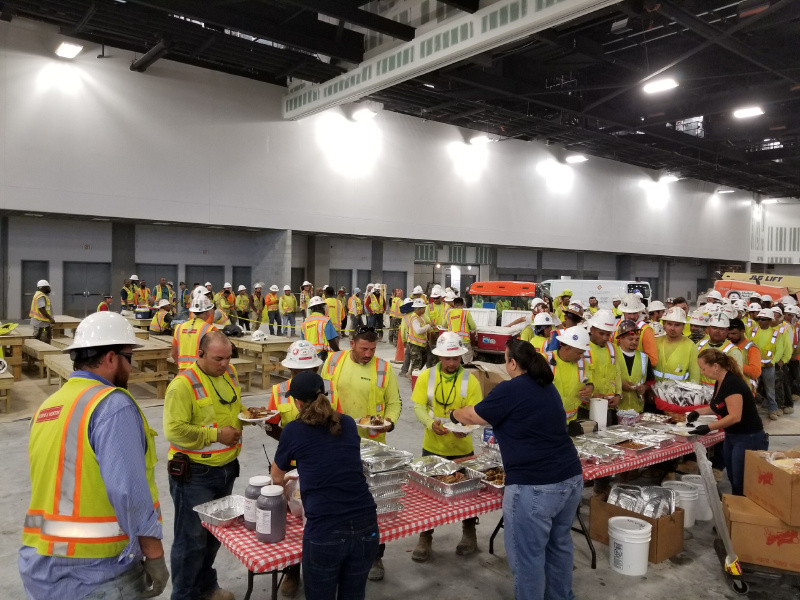 people having lunch