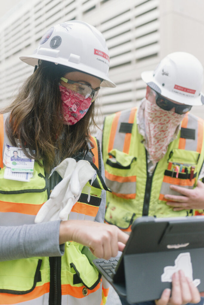 two construction workers