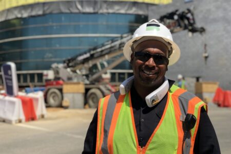 close up of a construction worker