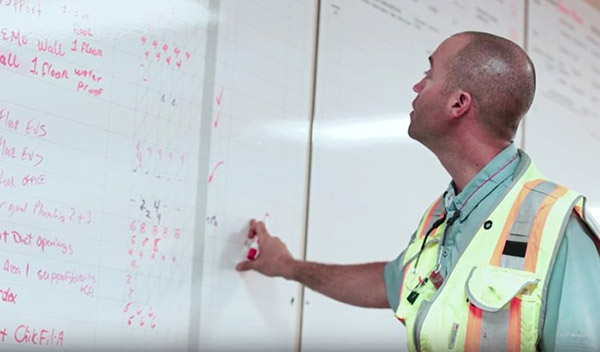 Construction Worker Planning Work