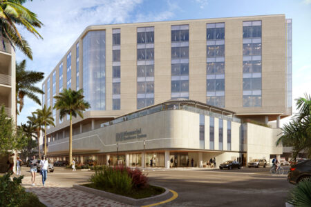 Memorial Regional Hospital Surgical and Patient Bed Tower rendering