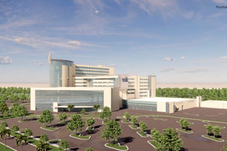 AdventHealth Daytona Beach vertical expansion exterior rendering