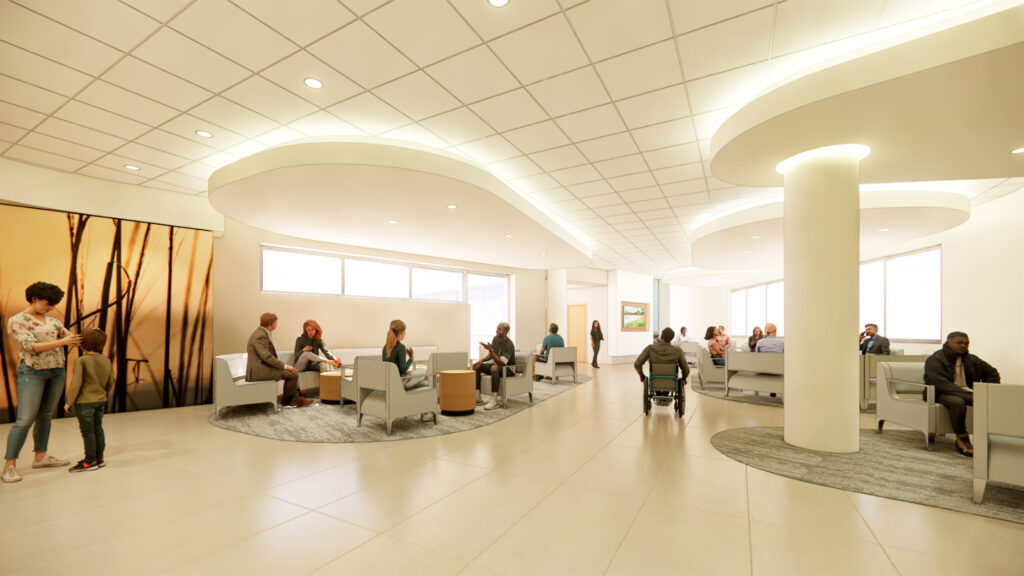 AdventHealth Daytona Beach vertical expansion lobby rendering